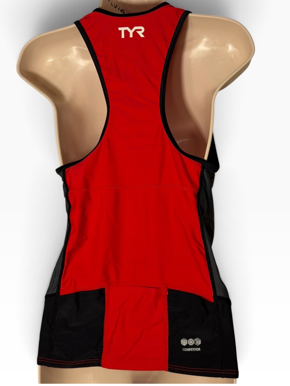 TYR Women’s Competitor Triathlon Tank Top Red Black Gray Size Medium - Picture 5 of 9